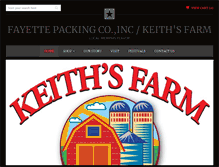 Tablet Screenshot of keithsfarmmeats.com